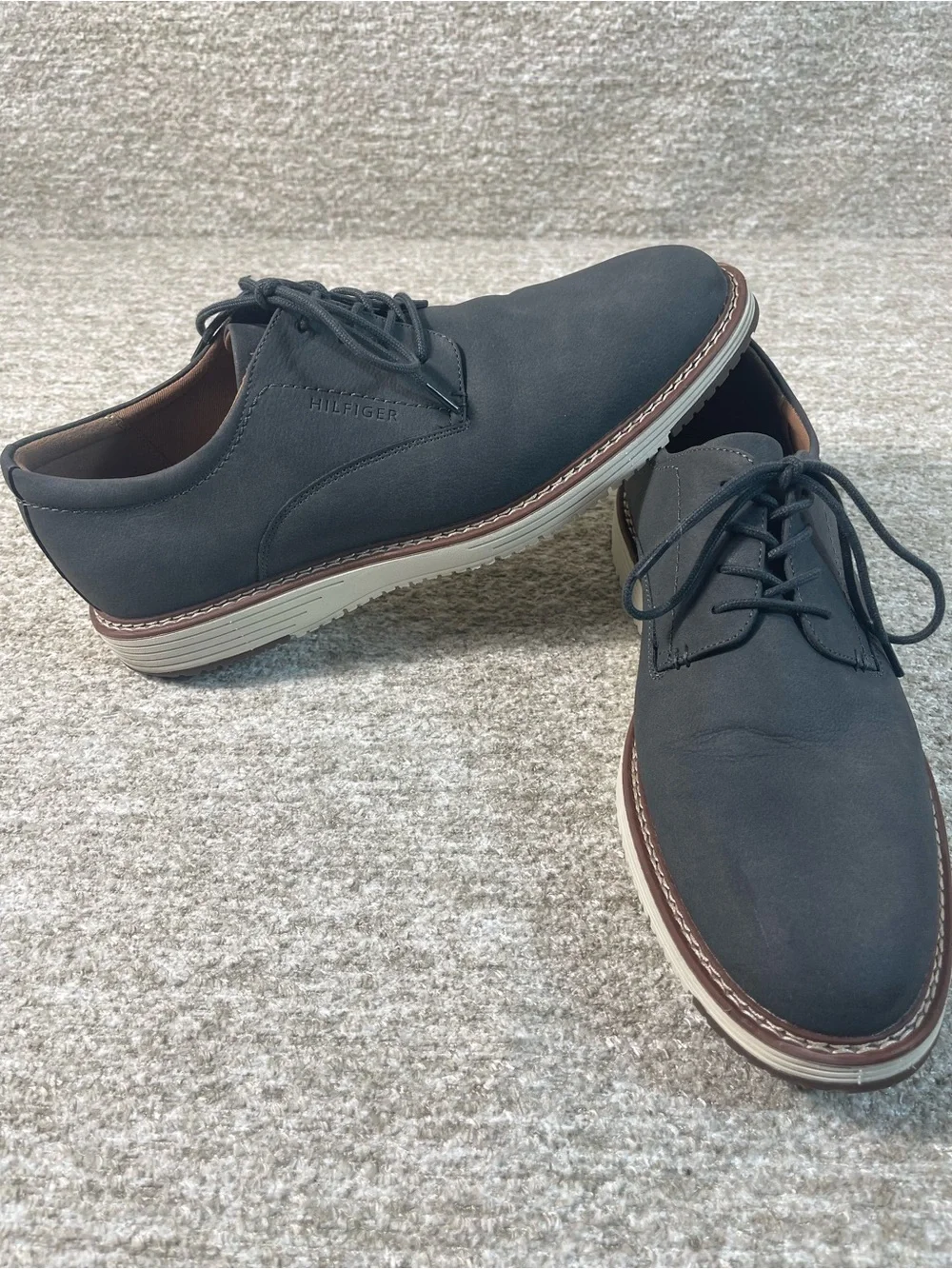Tommy Hilfiger Hiday Men’s Oxford Dark Gray Casual Shoe Size 11. SKU#0420